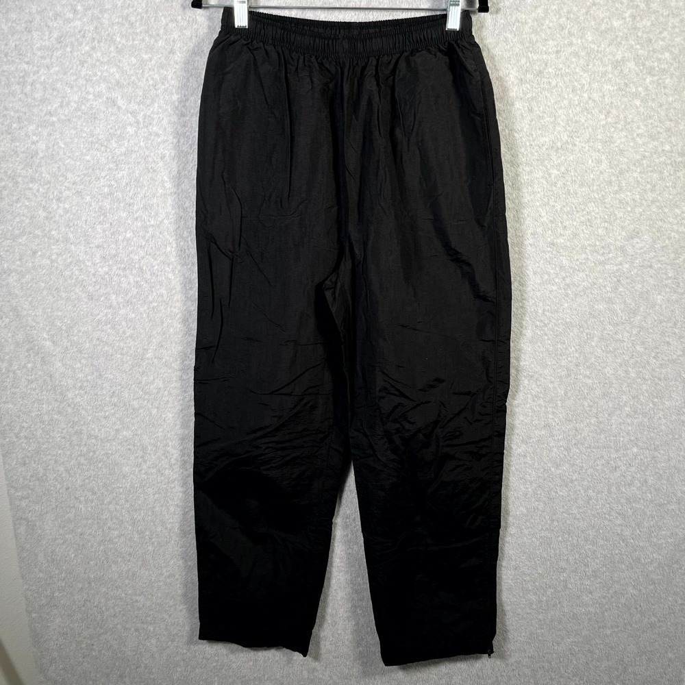 BAW Ski Pants Mens Small Black Athletic Wear Mesh Linedโ Windbreaker Drawstring